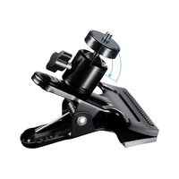 Metal Camera Clip Clamp Flash Holder Mount with 360 Swivel Photography Ball-Head 1/4" Threaded Screw for Camera Tripod SLR DSLR - Image 3
