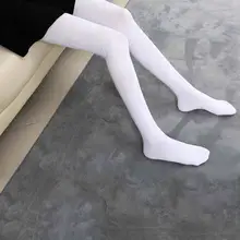 

Thigh High Socks Womens Cotton Stockings Winter Warm Ladies Girls Black White Over Above Knee Long Socks Female 2022 New Fashion