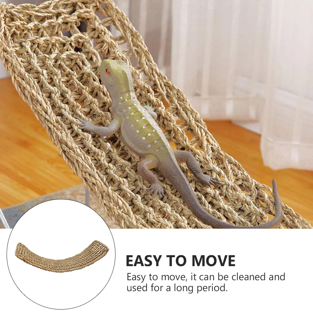 Lizard Hammock Dog Supplies Lizards Gecko Sea- Pet Mat Bearded Dragon Seaweed Resting