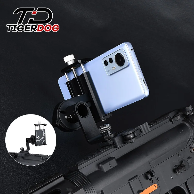 

WADSN Universal Phone Metal Holder Side Mount Rail For Gun Rotation Multiple Angle Not Affect Device Shooting Tactical Video