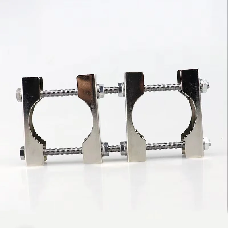 Double Antenna Mast Clamp Kit for TV CB Ham Flag Post, external antenna,shortwave antenna,antenna adapter
