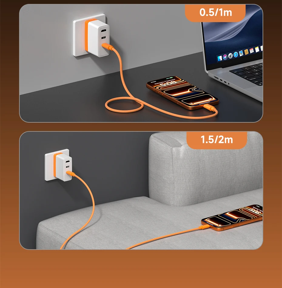 Hagibis USB-C to USB-C Wedge Cable PD 3.1 (240W)