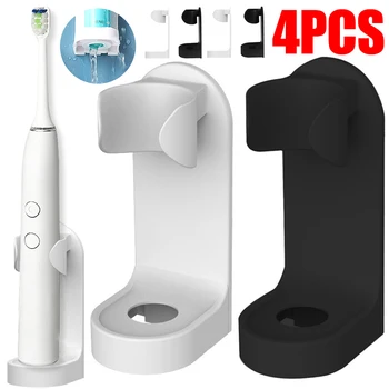 Portaspazzolino elettrico a parete Portaspazzolino in plastica Gancio per rasoio Scaffale salvaspazio Accessori per il bagno di casa 1