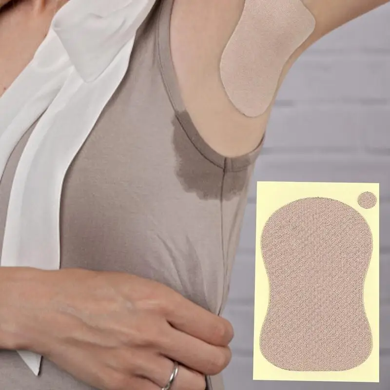 Underarm Sweat Pads 10pcs Women's Underarm Pads For Sweating Invisible Non Sweat Adhesive Armpit Protection Sticker For