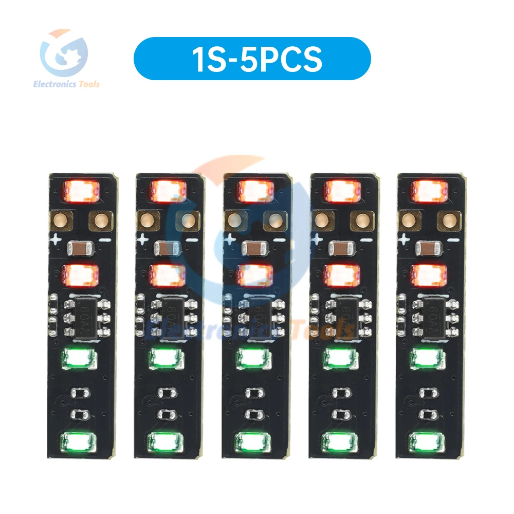 5PCS DC 3.7-4.2V 1S Battery Power Display Module LED Battery Power Meter Indicator For 18650 21700 14500 Lithium Batteries battery tester,lithium battery tester