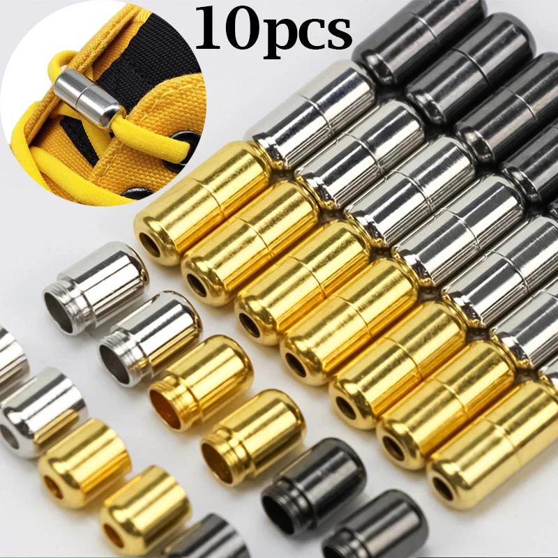 MEABEN 20 Pcs Metal Shoelace Buckle Turnbuckle Connectors, Capsule Shape No  Tie Shoe Lace Tie Locks Clips Ends for Kid Adult Elderly, Multicolor :  : Fashion