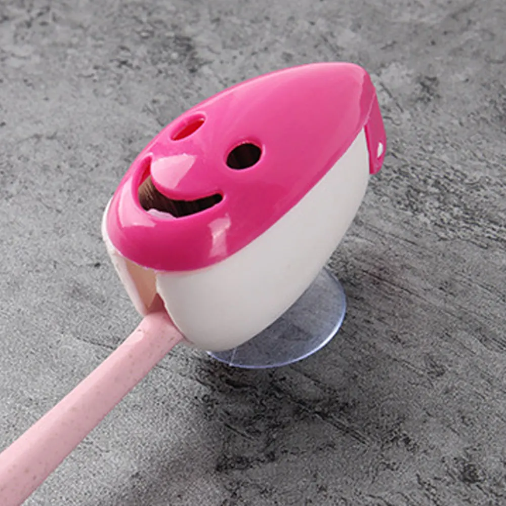 5 Pieces Toothbrush Cover Rack Holder Gripping Smile Face Suction Stand Mount Wall toothbrush holder,toothbrush covers