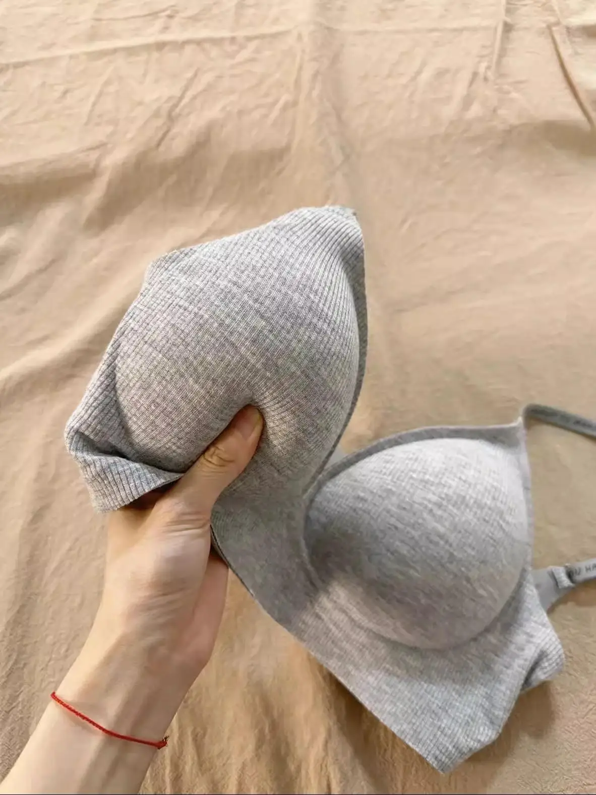 Women's Pu Bra Underwear Sl Thiened Anti Sagging V-Ne 3/4 Cup Gathered Fixed Strap Full Coverage