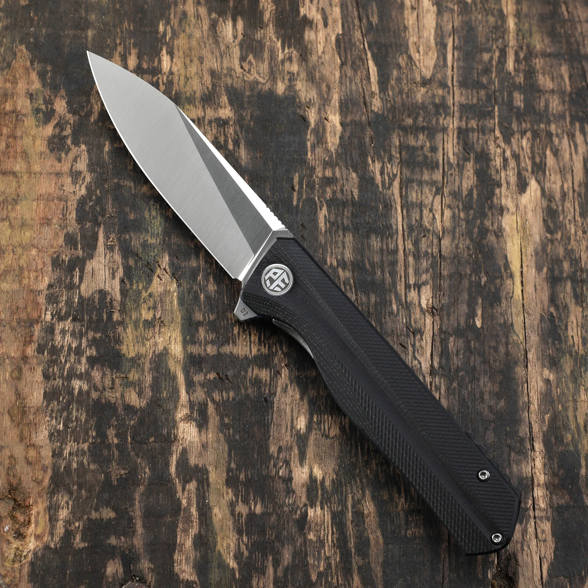 Petrified fish  D2 Steel  PF818 folding knives G10 handle  ball bearing outdoor hunting knife EDC pocket tool 3