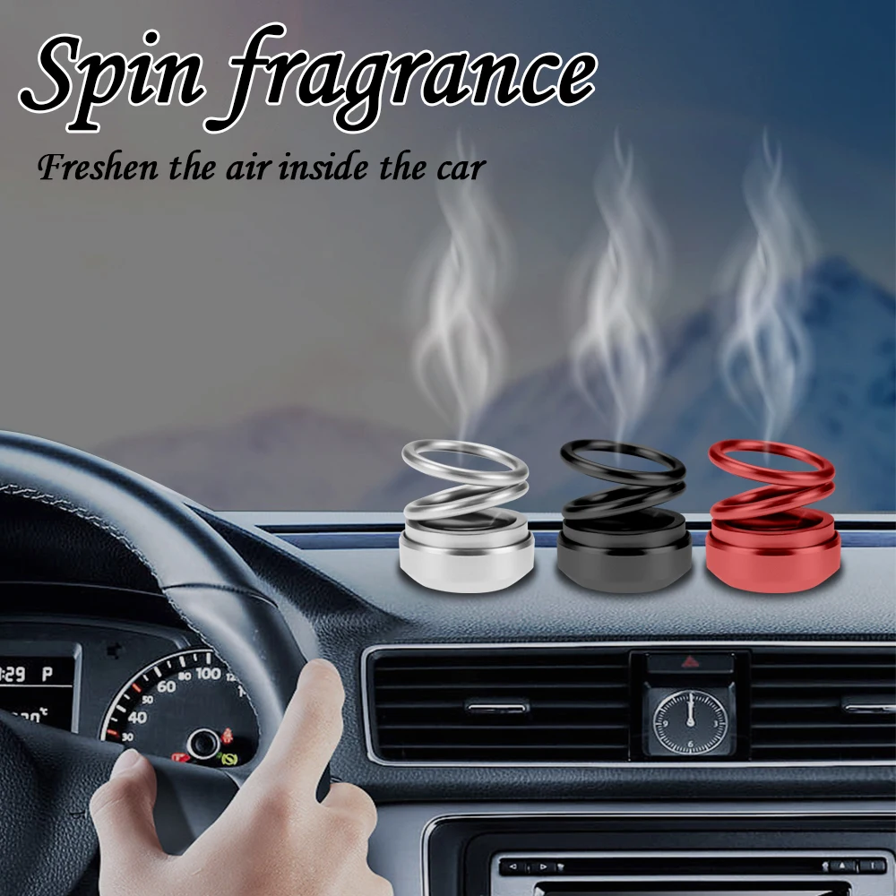 Car Air Freshener Outlet Fragrance Magnetic Design Auto Accessories Interior Perfume Diffuse Solar Auto Rotating