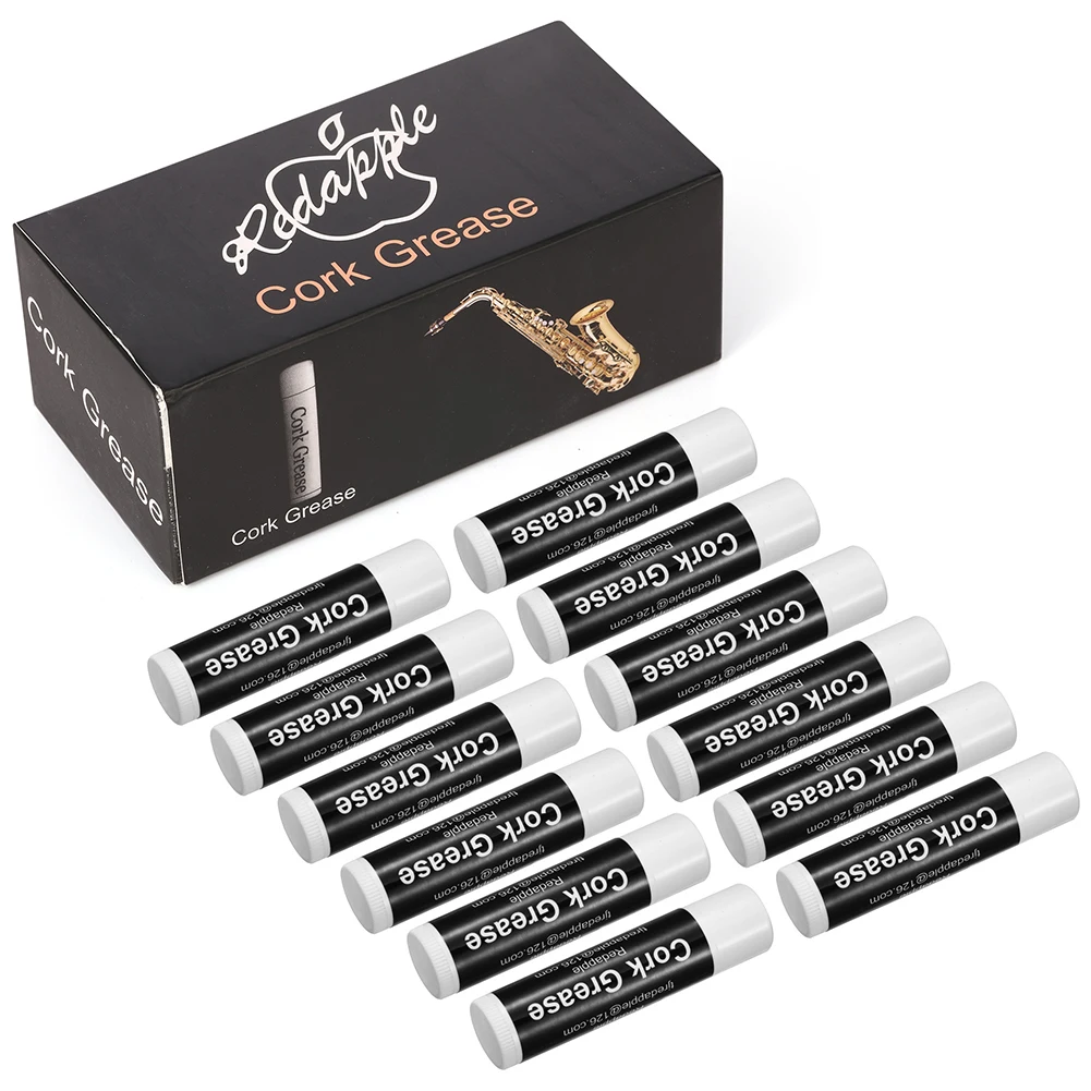 

6 Pieces Cork Grease Cleaning Care Product Woodwind Instruments Accessory All-Natural Cork Lubricant Clarinet Flute Grease