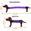 4Pcs Pop Tubes Spring Dog DIY Stress Reducing Toys for Children's Puzzle Grasp Sensory Cultivation Birthday Gift Toys for Kids 3