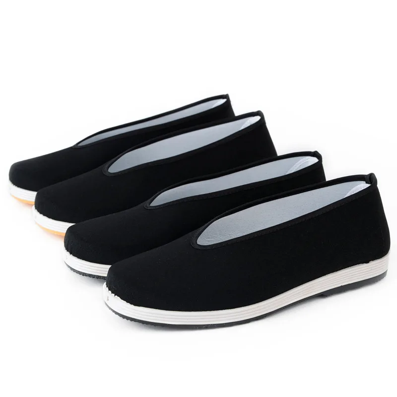 Super Light Chinese Martial Art Kungfu Shoes New Unisex Traditional Canvas Sneakers Bruce Lee Black Wing Chun TaiChi Sport Shoes