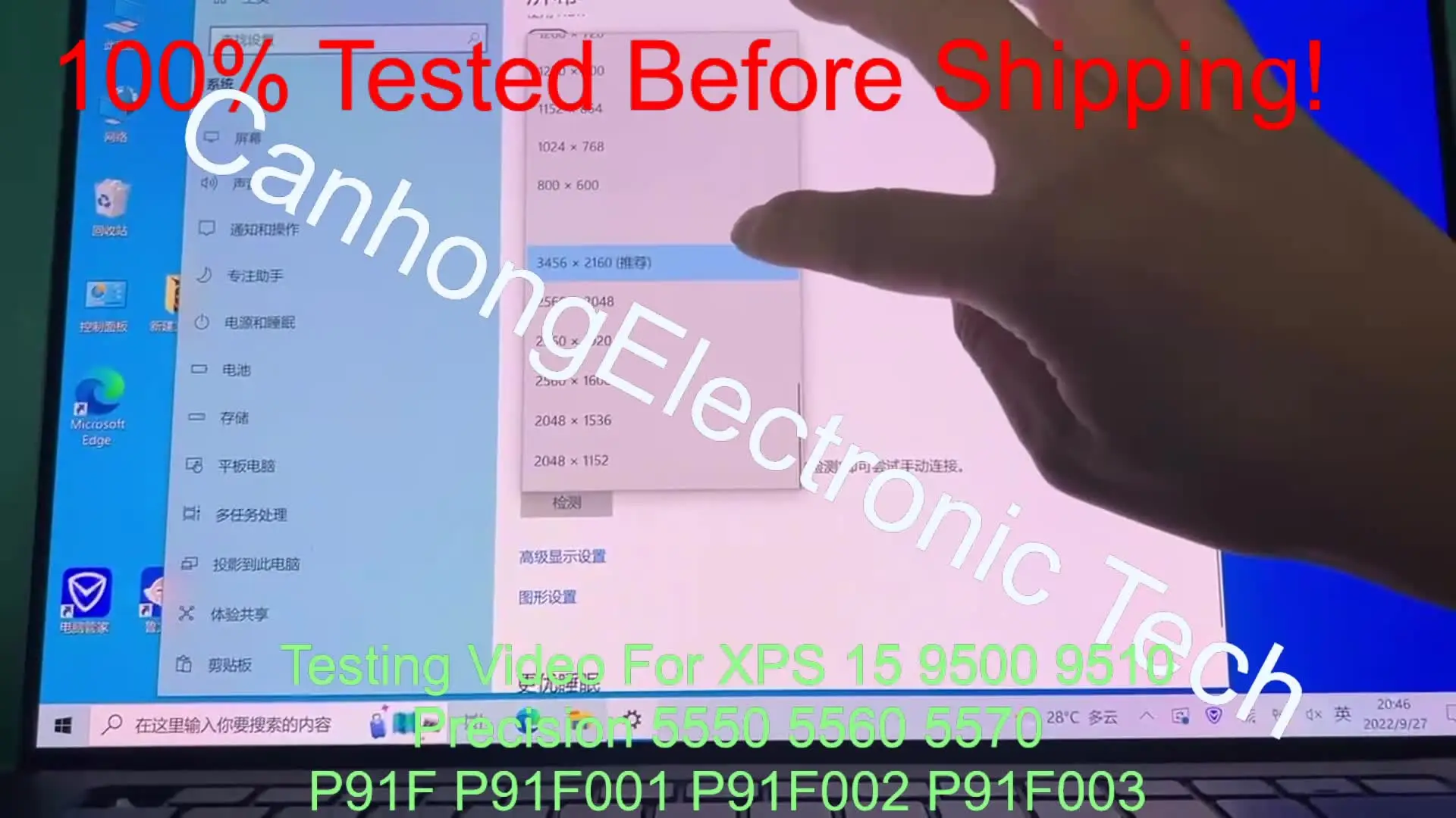 Dell XPS 15 9500 1920 X 1200 15.6 Schermo Laptop
