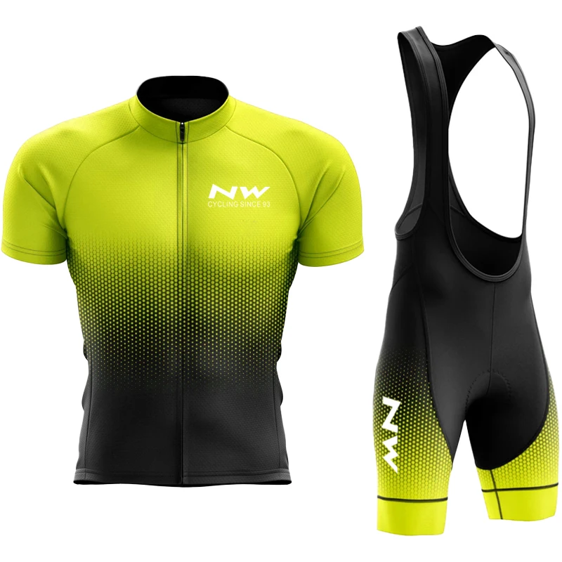 

Cycling 2023 Clothing Man Laser Cut Shorts Men NW Northwave Men's Summer Jersey Sports Set Mtb Road Bike Clothes Outfit Blouse
