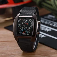 Men's LED Aviation-Style Sports Watch - Square Face, Slim Design, Ideal Gift 1