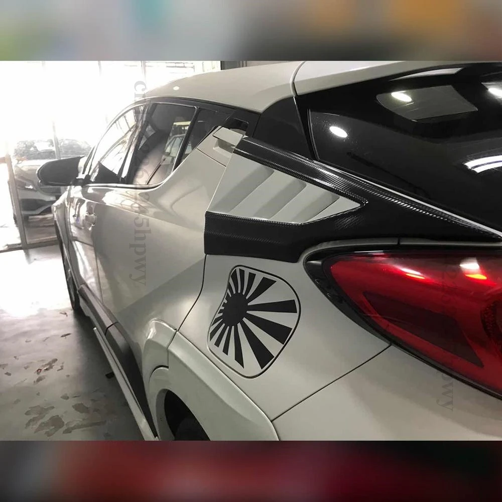 Kit de decoración de carrocería para Toyota CHR, accesorios para C-HR, 2020, 2016, 2017, 2018, 2019, 2021, persianas de ventana triangulares traseras