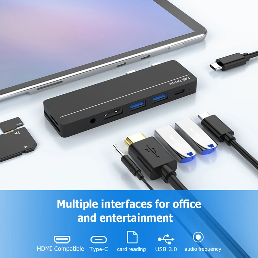 ŷ ̼  4K ȣȯ USB 3.1 Gen 1 ϵ ̺ ŷ ̼, Surface Pro 4 5 6 7 8 X  ϵ ũ 