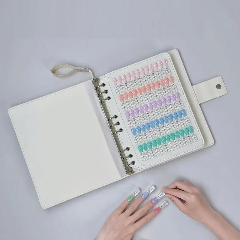 New Upgrade 78-240 Tips Magnetic Nail Art Display Swatch Book With False Nails Gel Color Testing Multi-Functional For Nail Tool