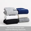 6 Pairs of Women's Spring and Autumn Solid Color Minimalist Letter Slogans for Comfortable Summer Breathable Mid Length Socks 4