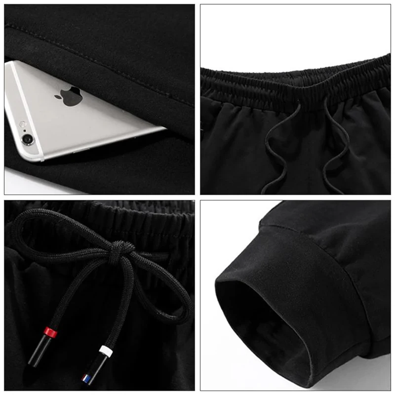 Hot selling sportswear in spring and summer, windproof sportswear, men's fashionable zippered hoodie+drawstring sports pants set