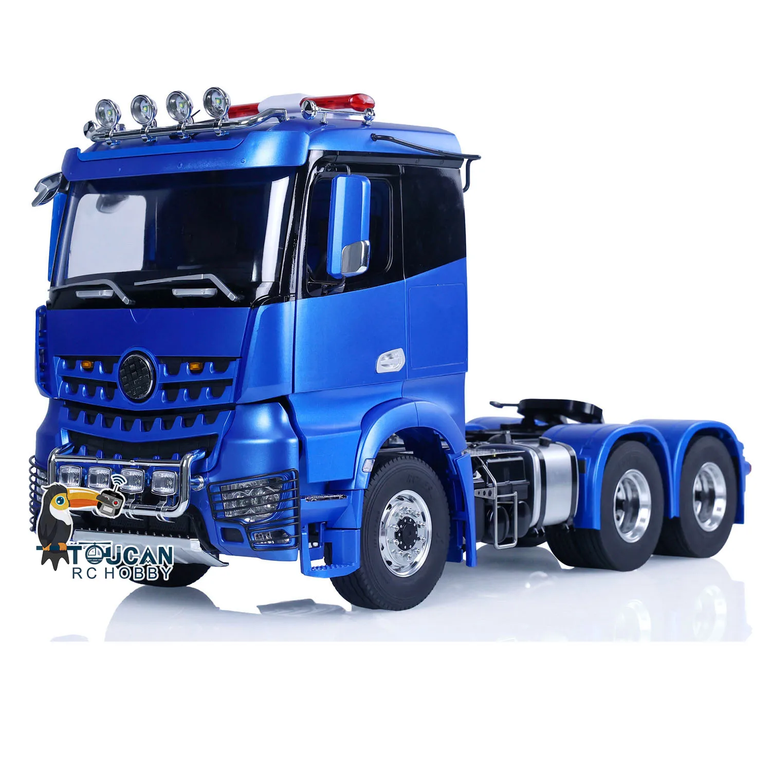 

New LESU 1/14 RC Tractor Truck 6x6 Metal Chassis Radio Control Car Model Lights Sounds Painted Assembled Toy 2-Speed Gearbox