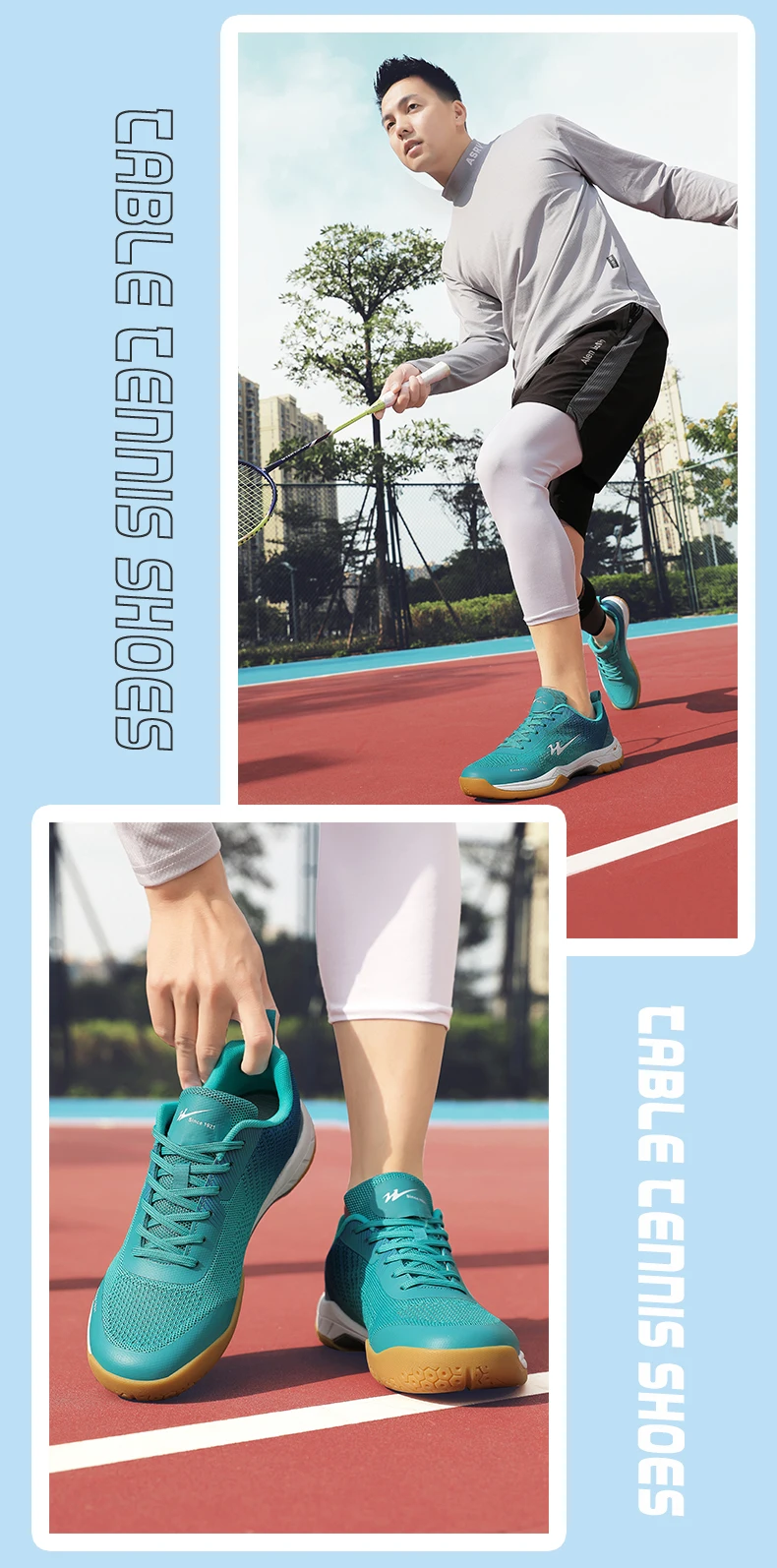 Unisex Professionelle Badminton Training Sport Schuhe Atmungsaktive Mesh Fitness Volleyball Tennis Turnschuhe Pumps Anti Slip – Detail 11