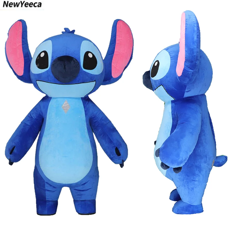 Giant Lilo & Stitch Inflatable Mascot Costume Disney Character Advertising Fancy Dress Animal Cosplay Suits Props