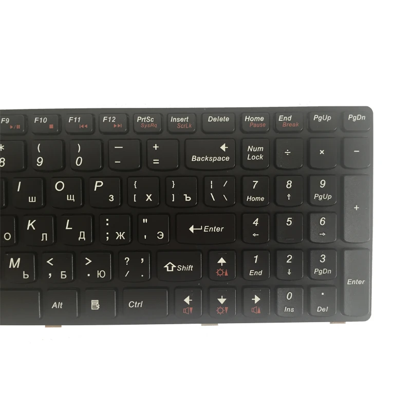 Teclado de Laptop Russo para Lenovo V570 V570c V575 Z570 Z575 B570 B570a B570e V580c B570g B575 B575a ru Preto - Imagem 2