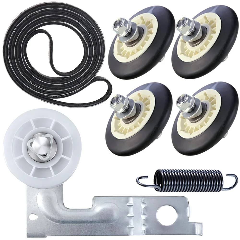 Description Picture 2 of item4581EL2002C Dryer Drum Roller 4400EL2001A Dryer Belt 4561EL3002A Idler Pulley and Spring Compatible with LG Kenmore Dryers