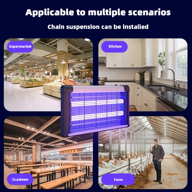 365-390Nm Szúnyoggyilkos Lámpa 5W Erőteljes Szúnyogriasztó Légykapó Légyek Ölnek Zapper Elektromos Ütés Megálló Dengue-Vírus - Image 6