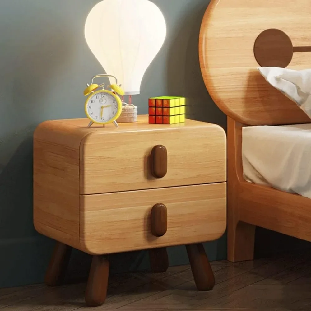Children's bedside table, Nordic creative mini storage cabinet, square side table with drawers, children's bedside table