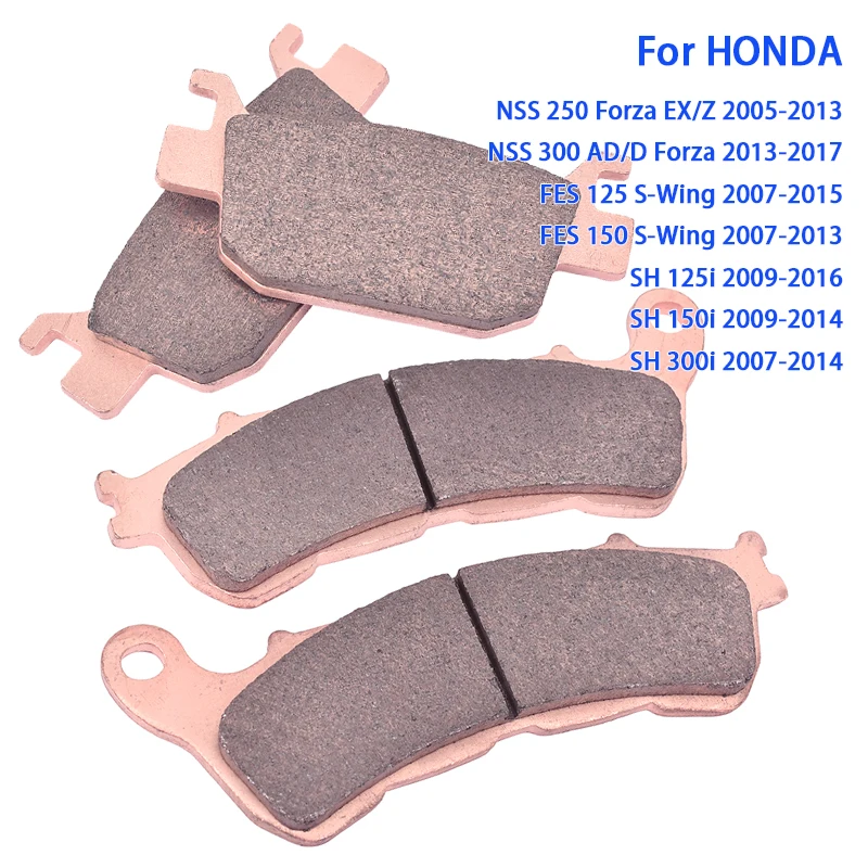 Front Rear Brake Pads For HONDA NSS 250 Forza 2005-2013 NSS 300