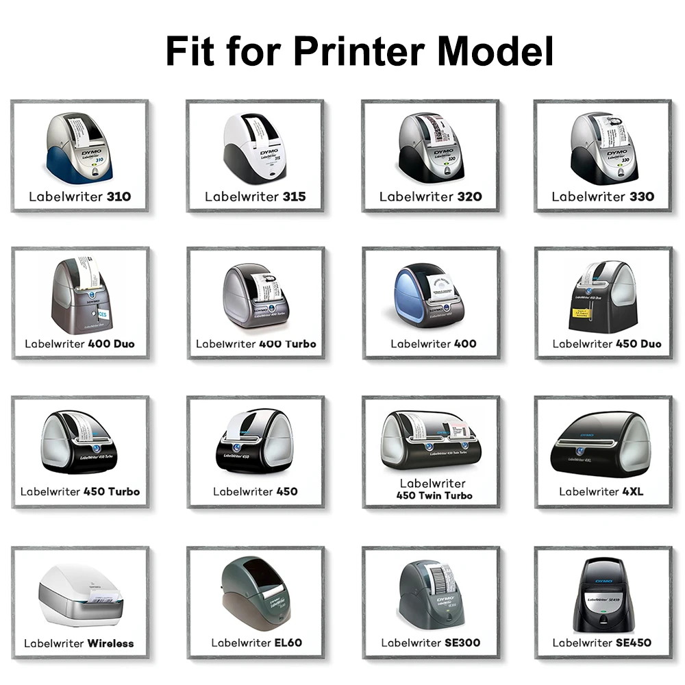 Rolos Compatíveis Dymo Etiqueta 99014 Rolo Papel 54*101 mm Etiquetas para Dymo Labelwriter Lw450 450 Turbo Fita Impressora Máquina 6 - Imagem 2