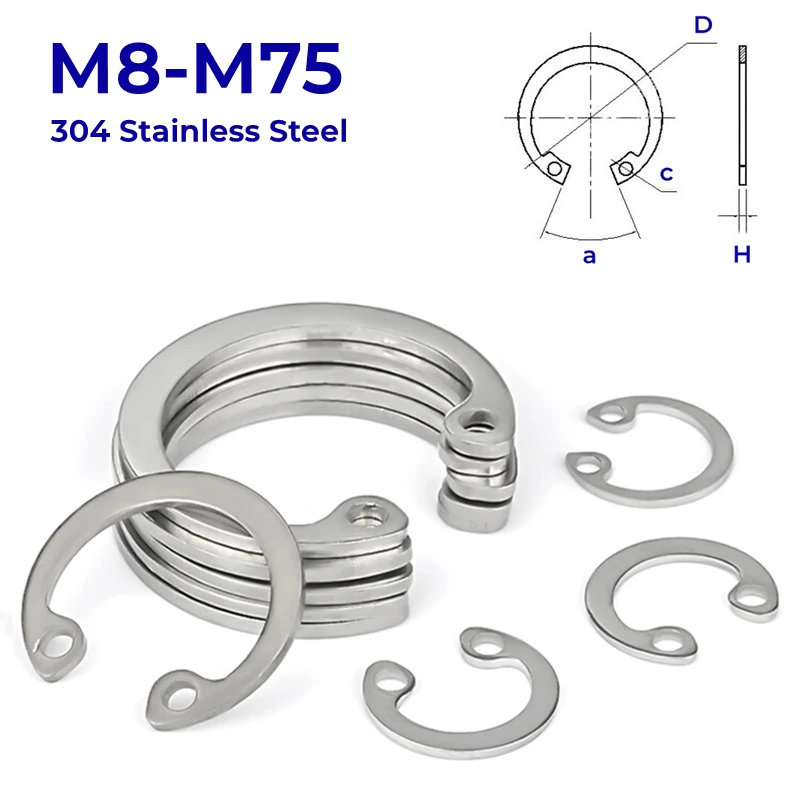 M8M9M10M11M12M75304StainlessSteelCTypeInternalCirclip