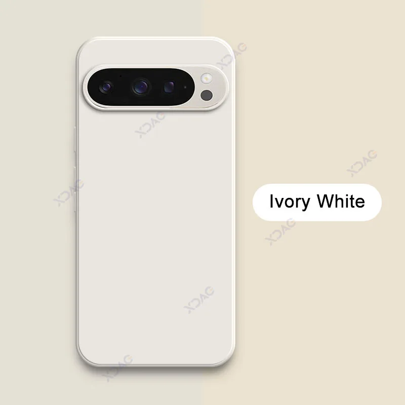 Luxury Candy Cellphone Case with Lens Protection - Soft Square Liquid Silicone Cover