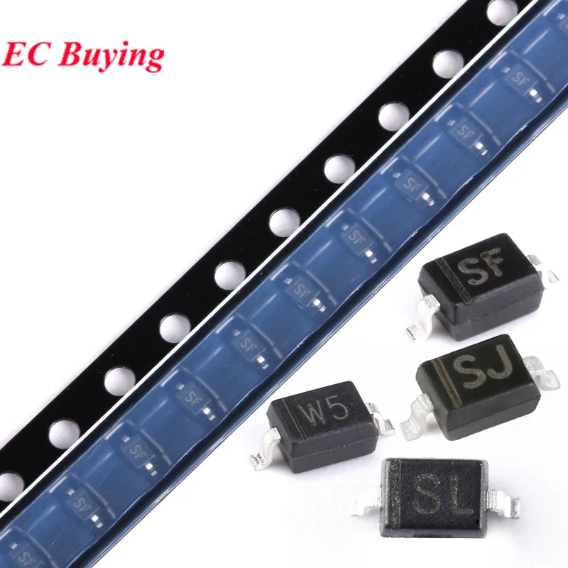 50 Pz/Lotto B5819Ws Sl B0540Ws Sf B5817Ws Sj Bat60B W5 Sod-323 Diodi Schottky Smd Sod323