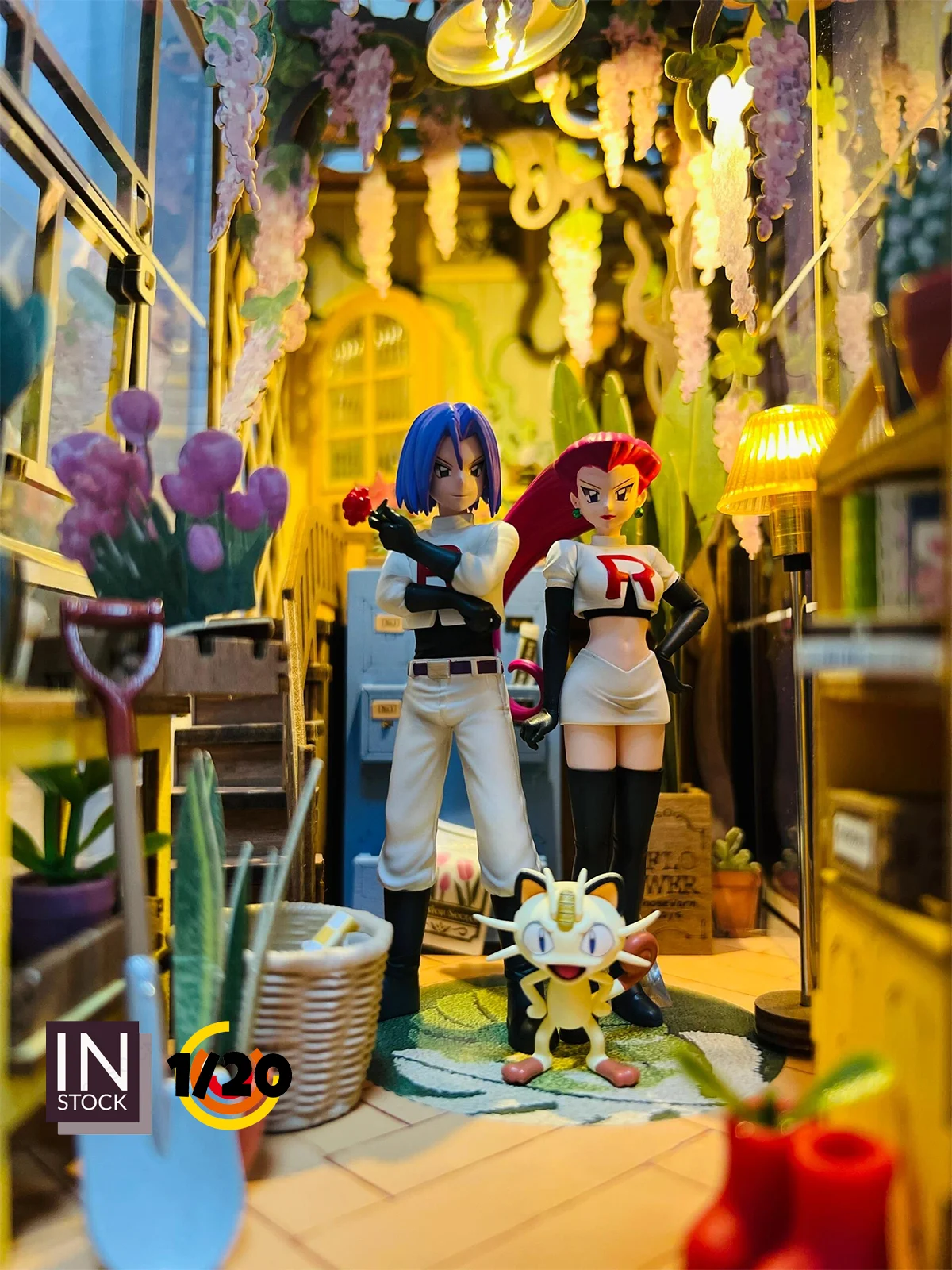 ジュンソフビセット IN STOCK] 1/20 Resin Figure [UING] - Jessie & James & Meowth