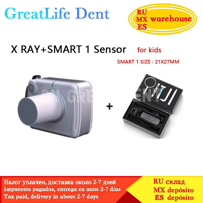 

Mexico RU EU In Stock GreatLife Digital Hyperlight X Ray Supplier Dental RVG X-Ray Machine Portable With Nanopix Rx Sensor Image