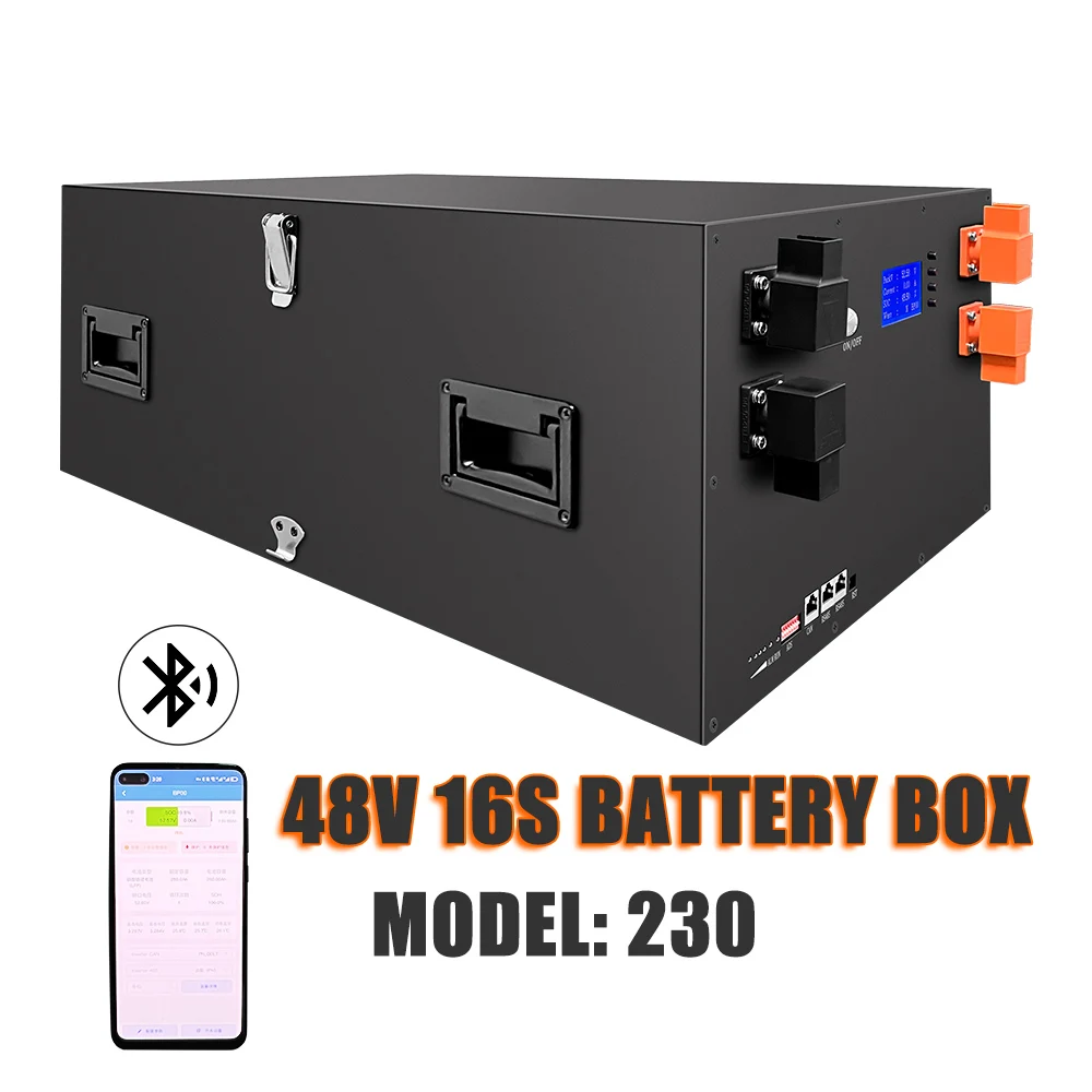 

HAKADI LiFePO4 Battery Case 16S 48V 230Ah DIY Kit For CATL 173Ah/202Ah LiFePO4 Lithium Phosphate Case DIY Solar Assemble Box
