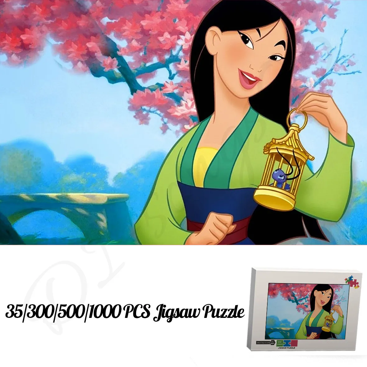 Mulan Puzzles for Kids and Adults Disney Computer-Animated Film 35 300 500 1000 Pieces of Wooden Jigsaw Puzzles Toys and Hobbies