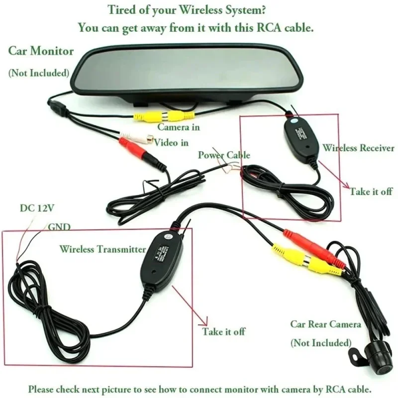 รูปสินค้า สายวิดีโอ RCA รถยนต์ 6-20 เมตร สำหรับกล้องมองหลัง