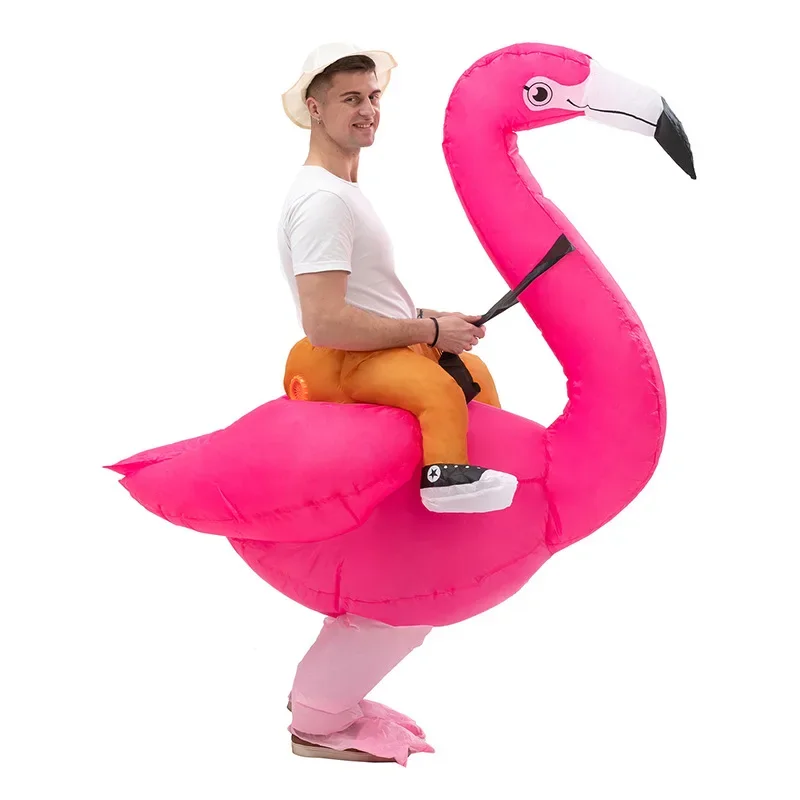 

Cosplay Inflatable Flamingo bird Mascot Costume Advertising Ceremony Fancy Dress Party carnival Anime stage perform show props