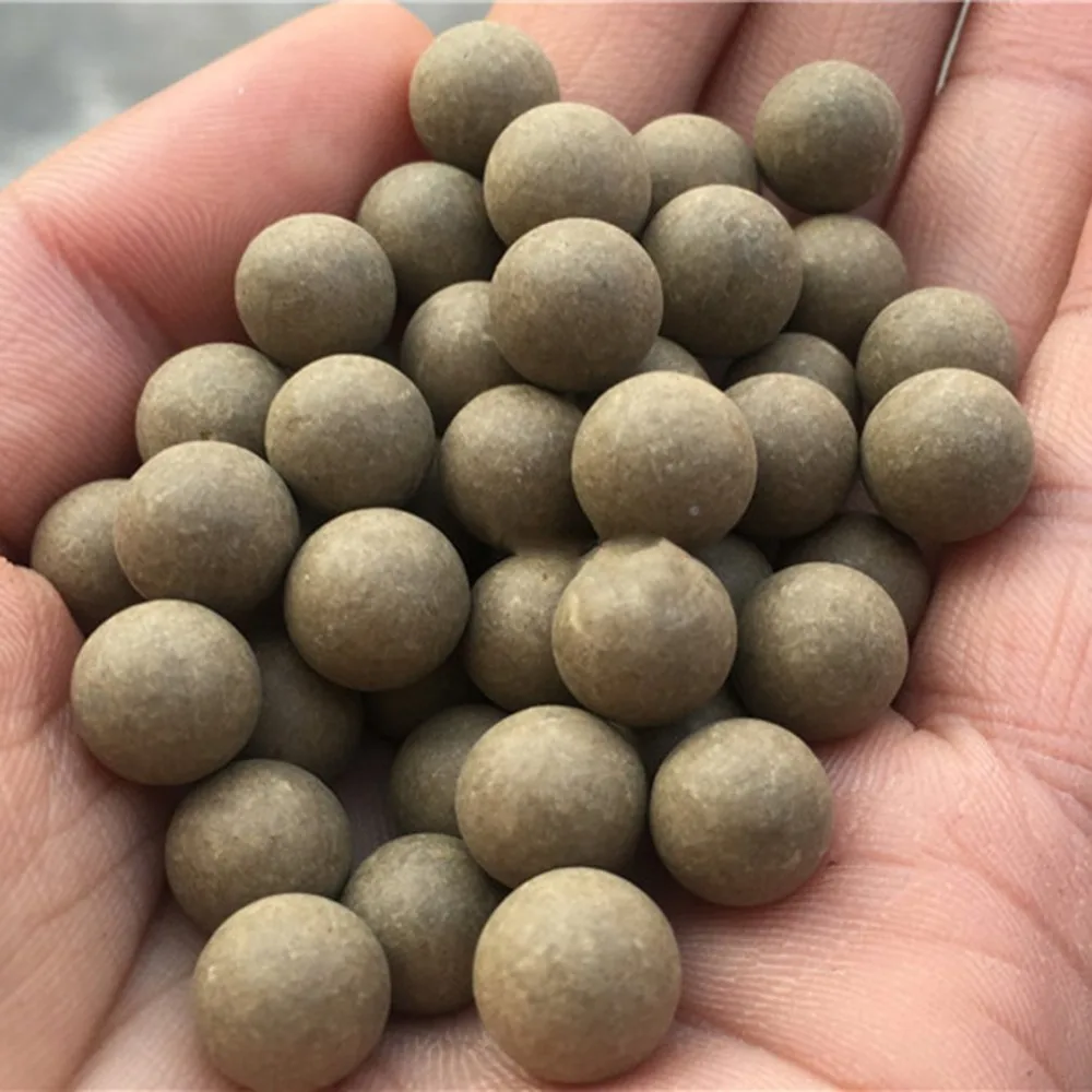 

100pcs 10mm Slingshot Beads Bearing Mud Balls Safety Non-toxic Slingshot Ammo Solid Clay Balls for Outdoor Hunting Shooting