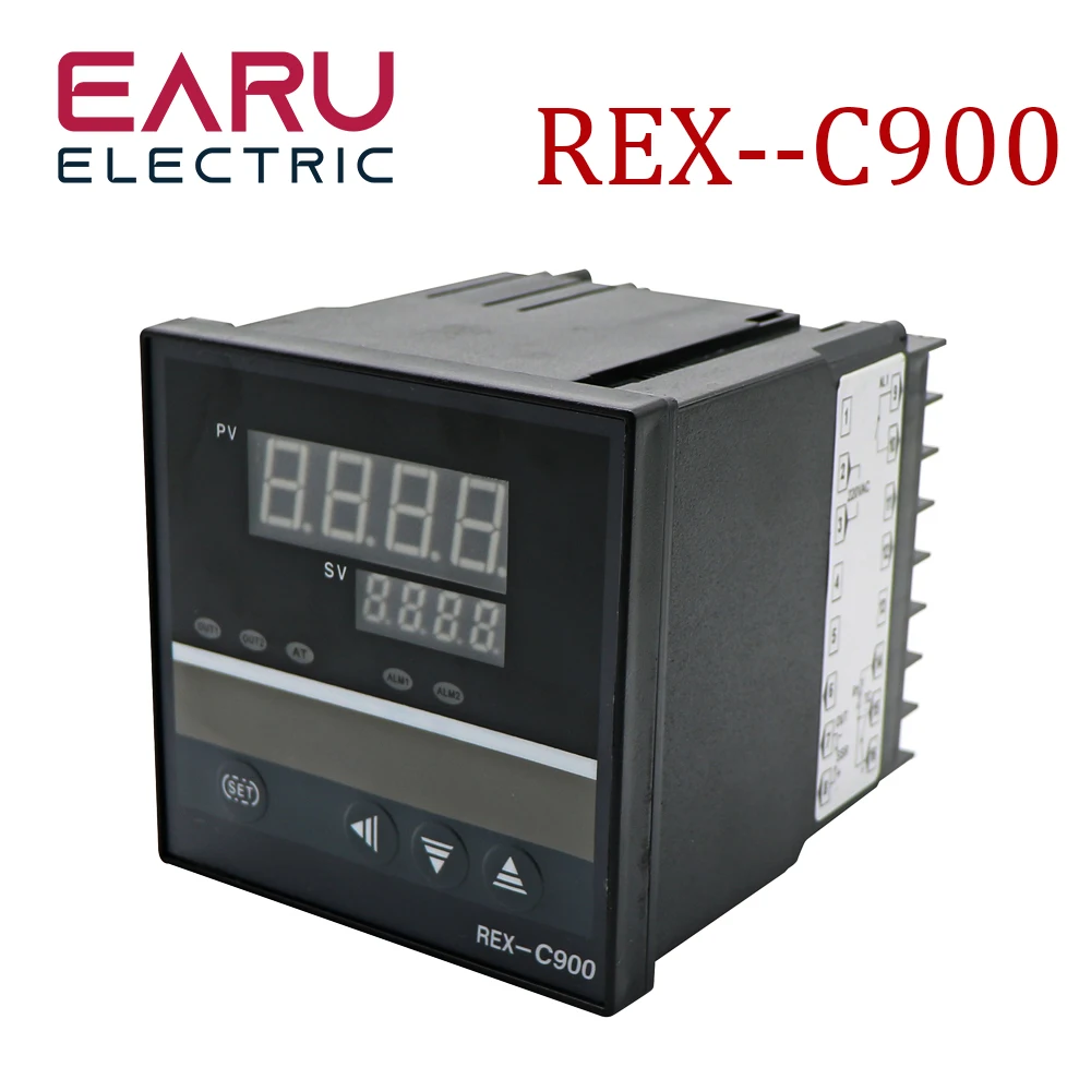 

REX-C900 PID Digital Intelligent Industrial Temperature Controller K Universal Input REX-C900 C900 Thermostat SSR Relay Output