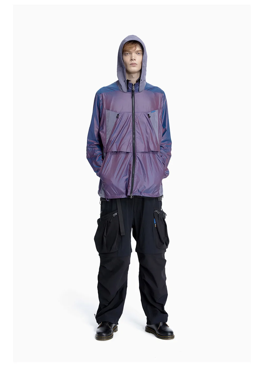 Reindee Lusion 23ss Light breathable UV protection jacket high collar shape adjustable hood techwear gorpcore
