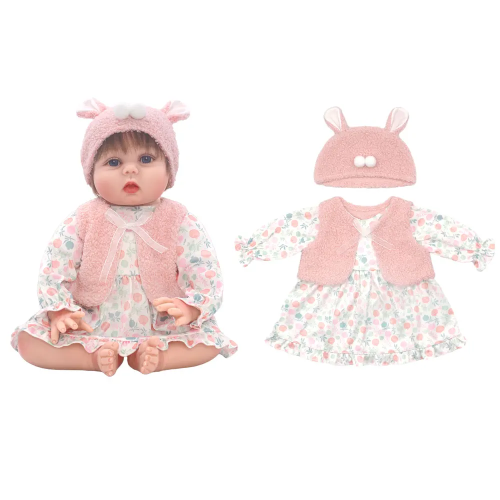 2025 Neue schöne Overalls für 20-22 Zoll Baby-Reborn-Puppe, 50–55 cm Puppenkleidung und Zubehör – Detail 7