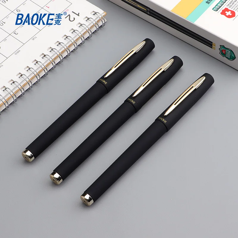 BAOKE 0.5mm/0.7mm/1.0mm Anti-bacterial Office Gel Pen High Capacity  PC1828A/1838A/1848A 5