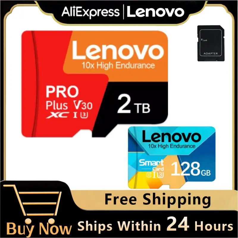 Lenovo Micro Memory Sd Card 128Gb 32Gb 64Gb 256 Gb Sd Card Sd/Tf Flash Card 32 64 128 256 Gb 1Tb 2Tb Scheda Di Memoria Per Fotocamera Del Telefono