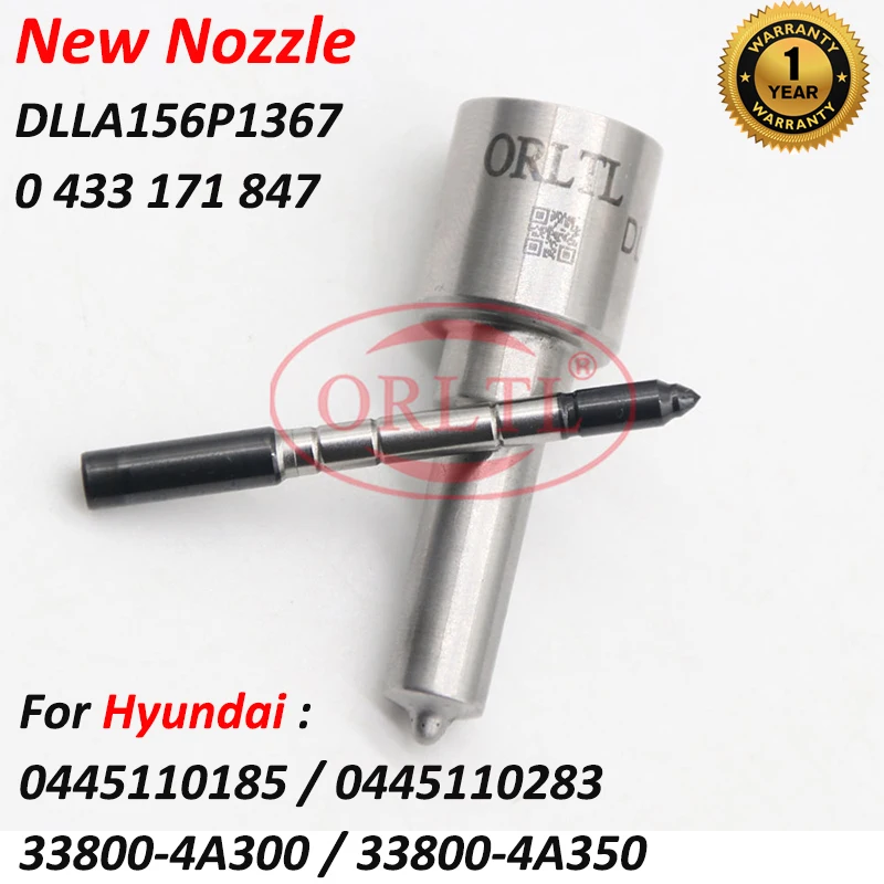 

ORLTL новая Форсунка DLLA156P1367 (0433171847) DLLA 156 P 1367 для инжектора HYUNDAI 0445110185 0445110283 338004A300 338004A350